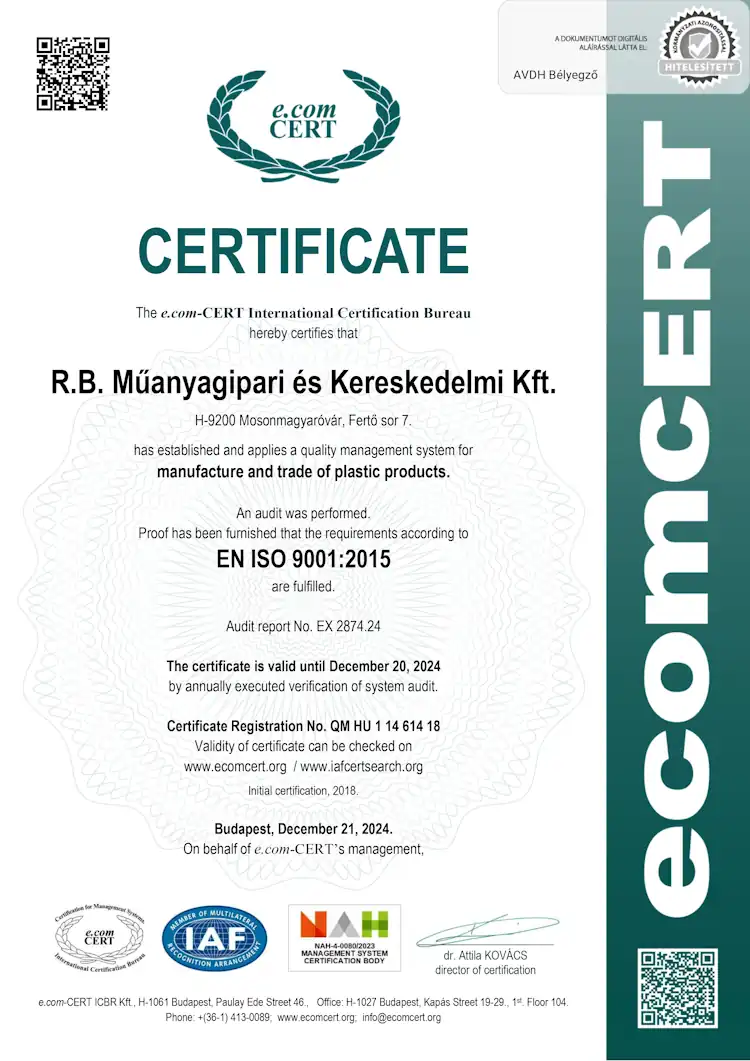 EN ISO 9001:2015